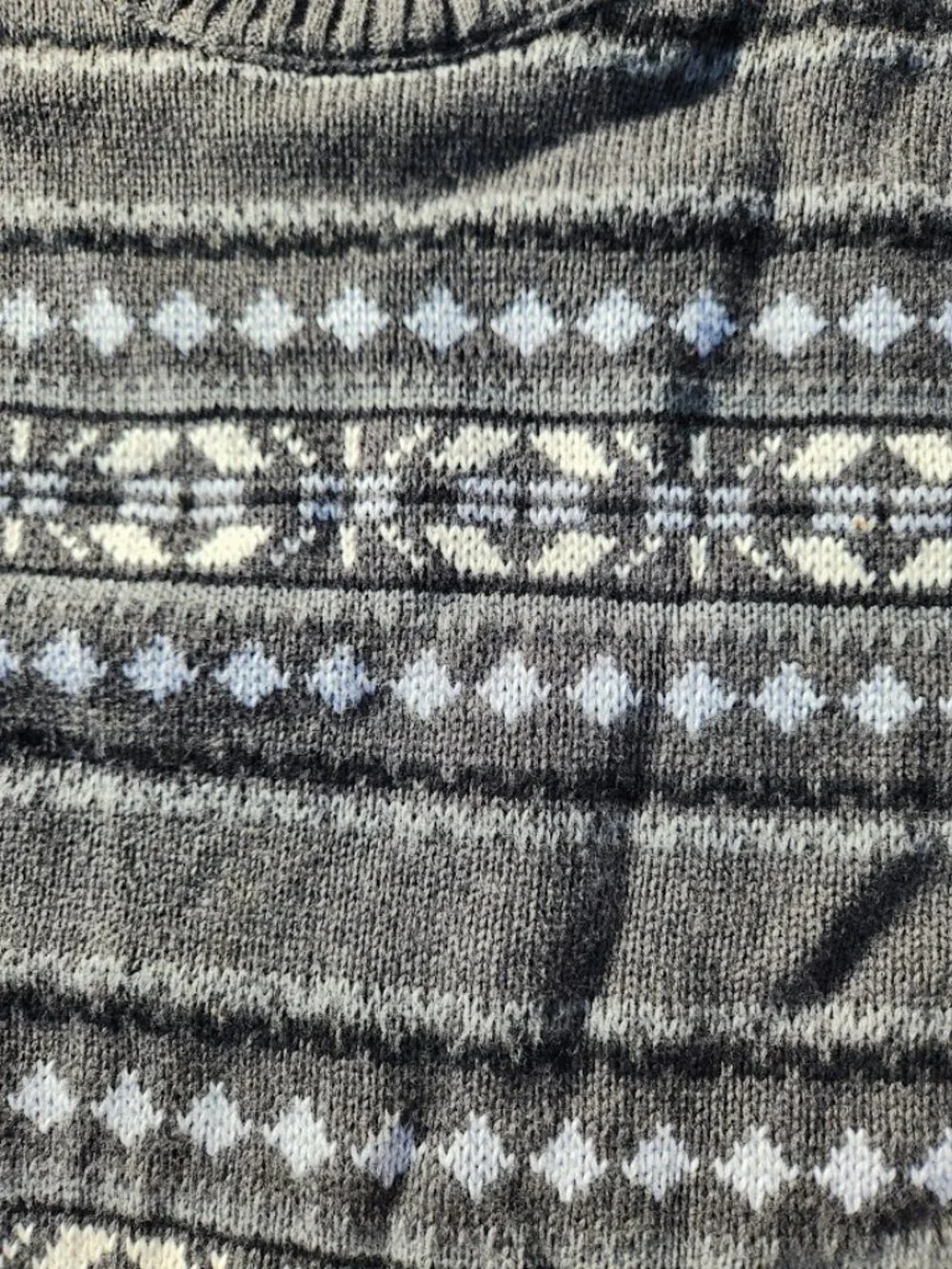 Dockers Men's Patterned Holiday Crewneck Sweater Size Men's XL Extra Large Charc